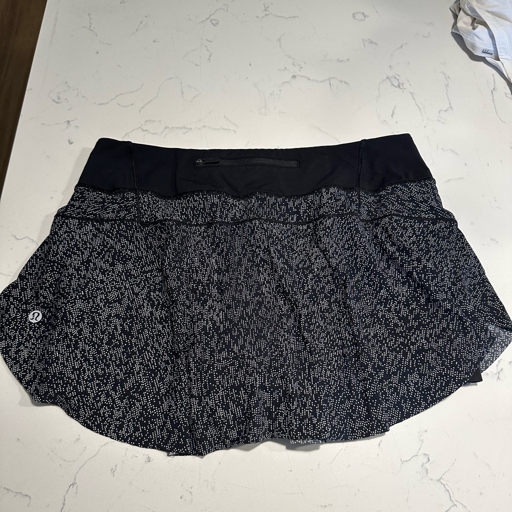 lululemon athletica Black and White Mini Skirt